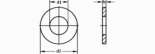 DIN 125 - 1 Düz Pul