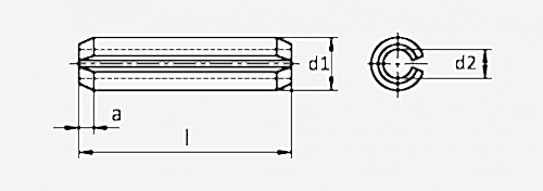 DIN 1481 Yarıklı Pim