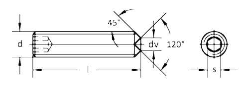 DIN 916 Setskur Vida (Ayar Vidası)